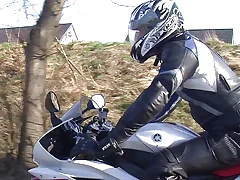 My flawless german gf in Motorcycle, want only to